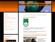 Tablet Screenshot of berufskraftfahrer-bayern.net